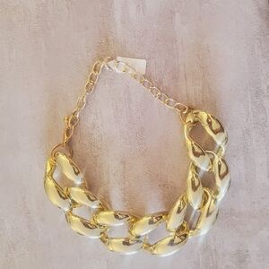 Bold Gold Statement Necklace